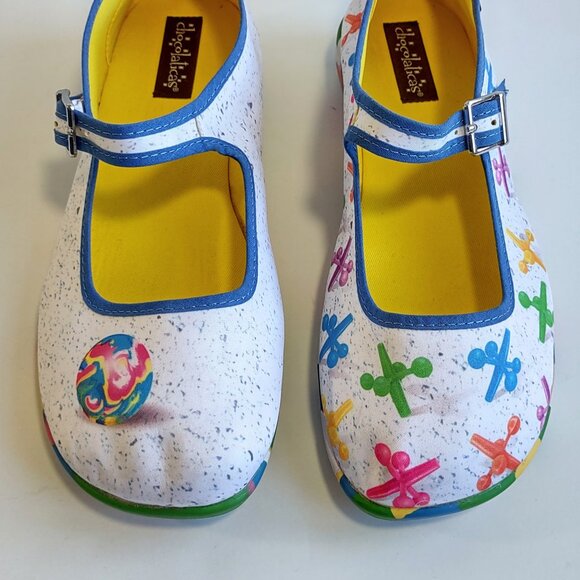 Hot Chocolate Design Chocolaticas Rainbow JAX Mary Jane Flats Shoes EU 41/US 11 - Picture 8 of 15